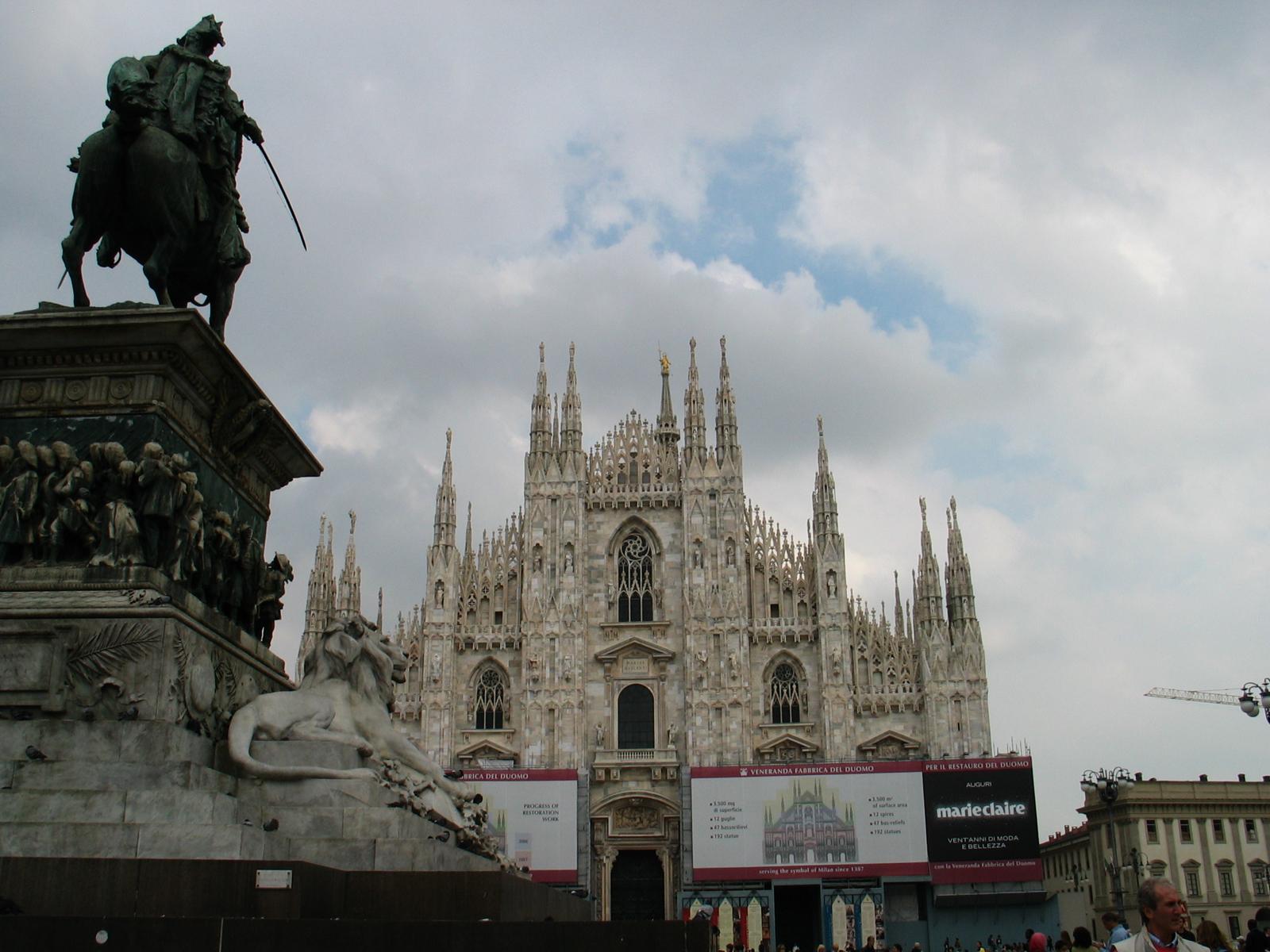 The Duomo from Piazza Fontana