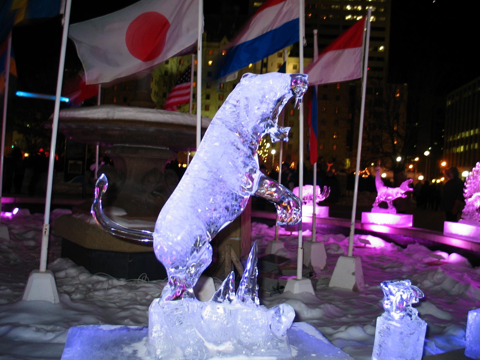 ice sculpture @winterlude