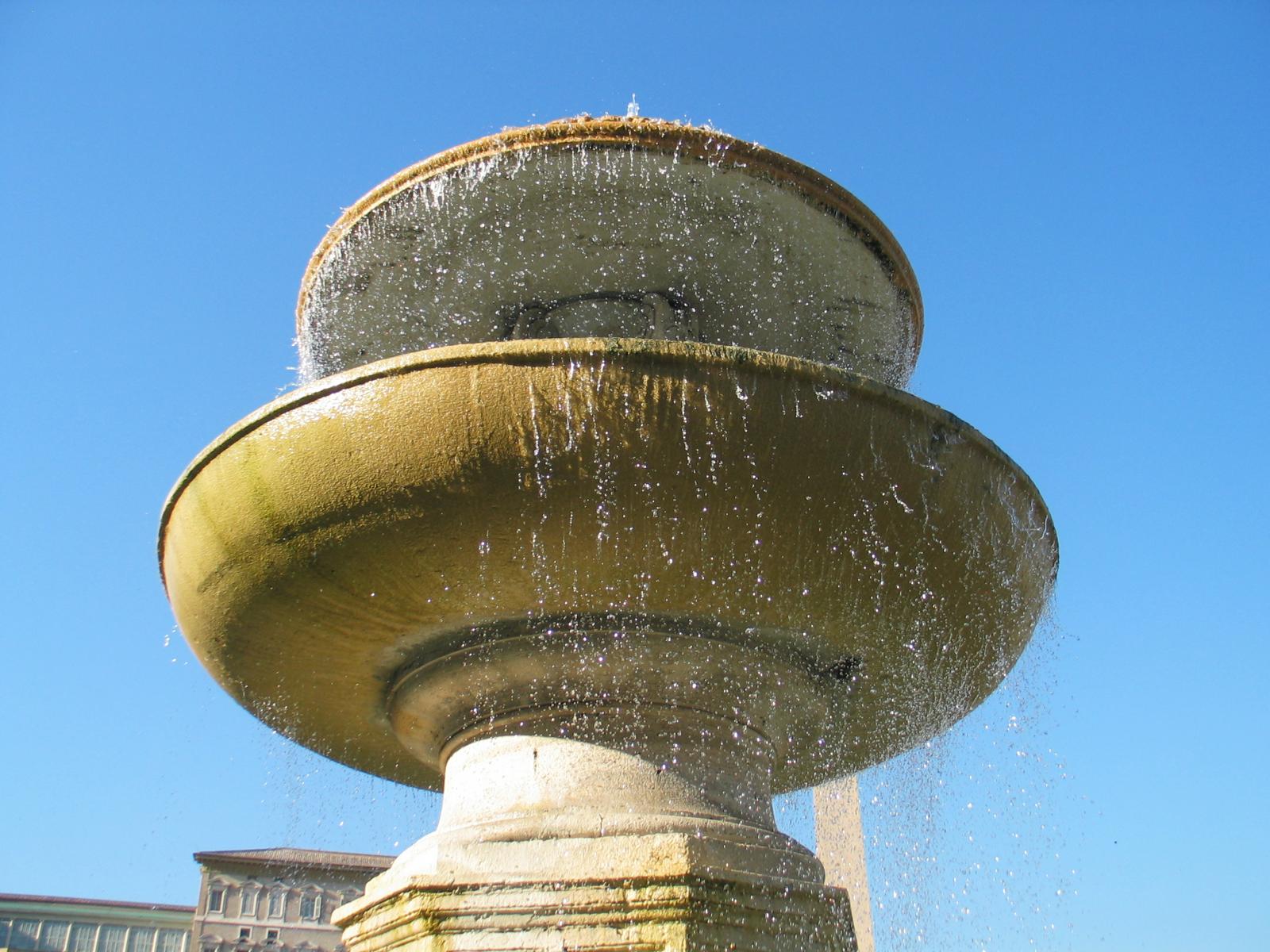 A fountain at the Vatican