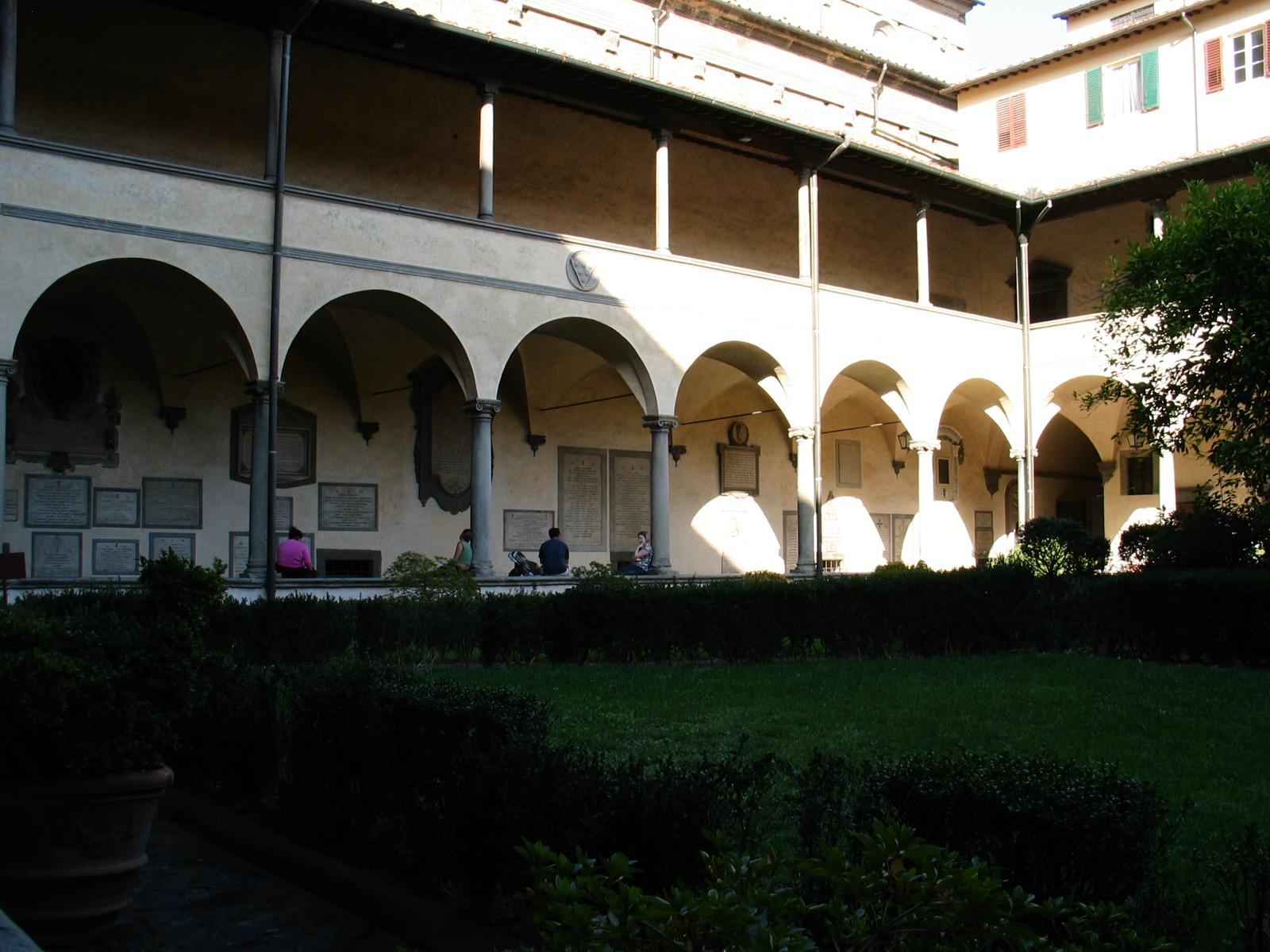 Corridor in a courtyard
