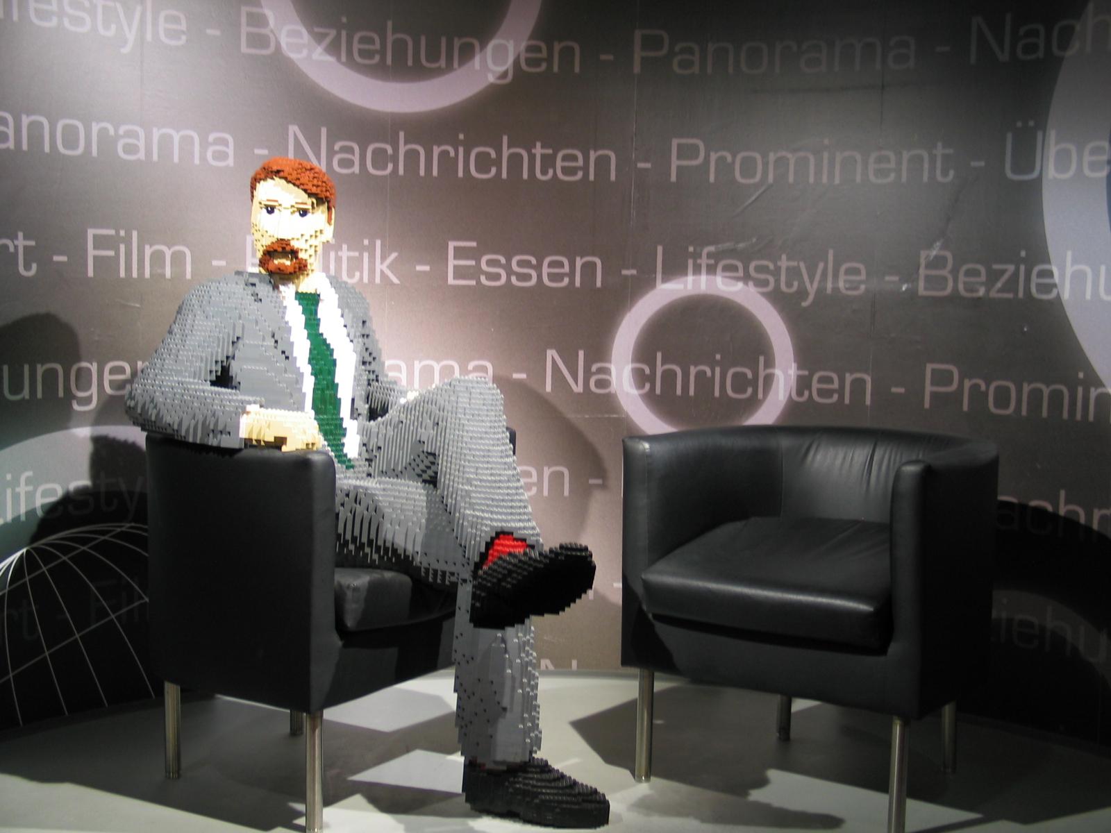 Some famous German talkshow host in Lego