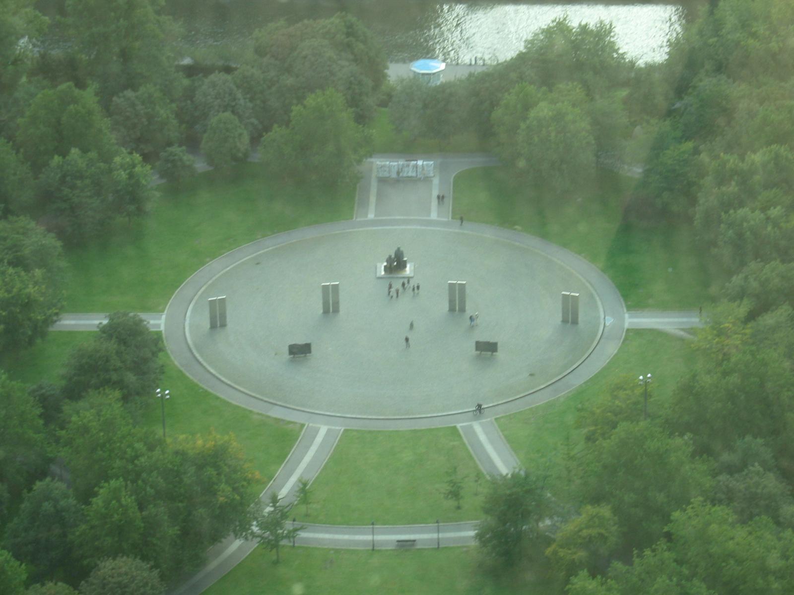 The Marx/Engles monument from the Fernsehturm