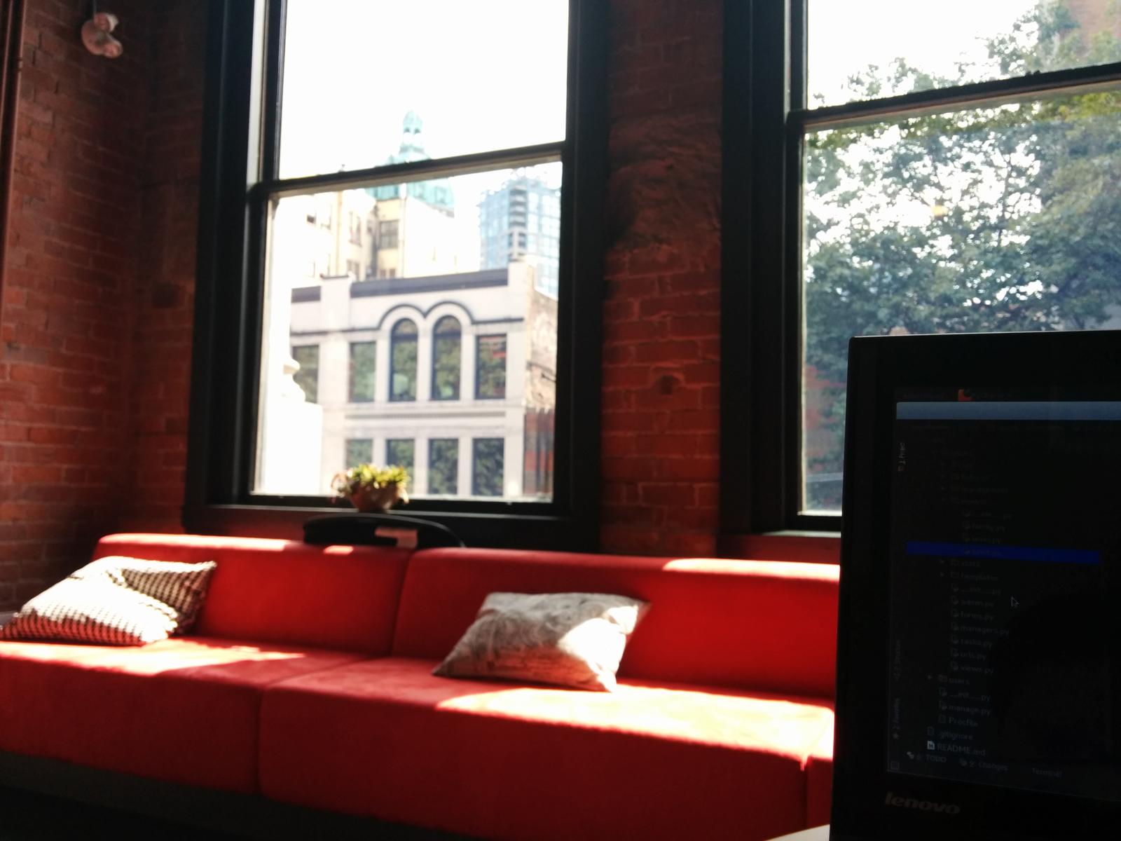 Thew view from inside the Mozilla office