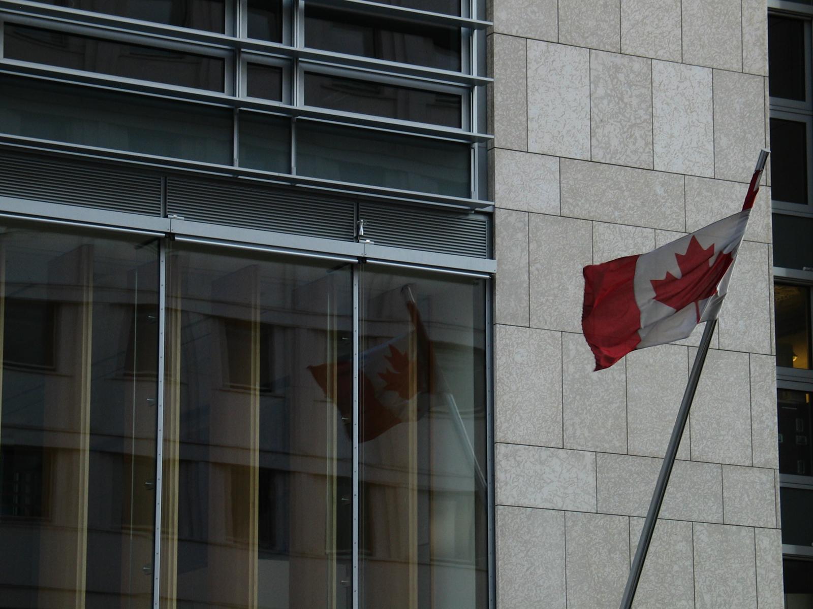 The Canadian Embassy's Flag
