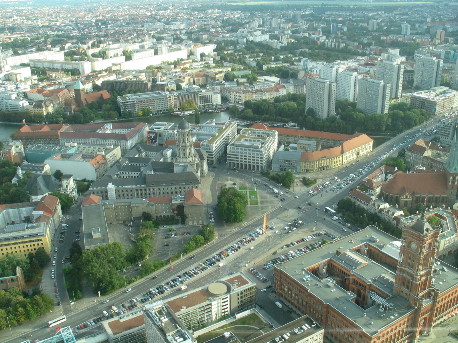 The view from the Fernsehturm