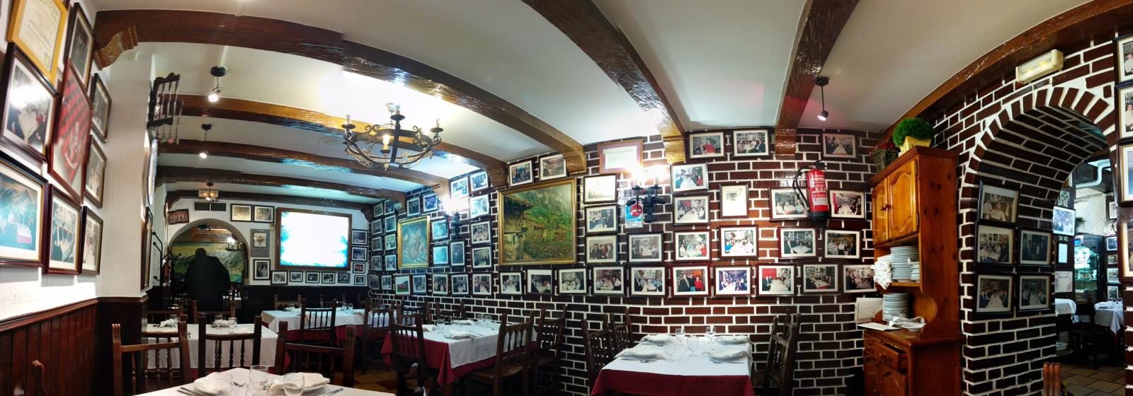Inside the little restaurant