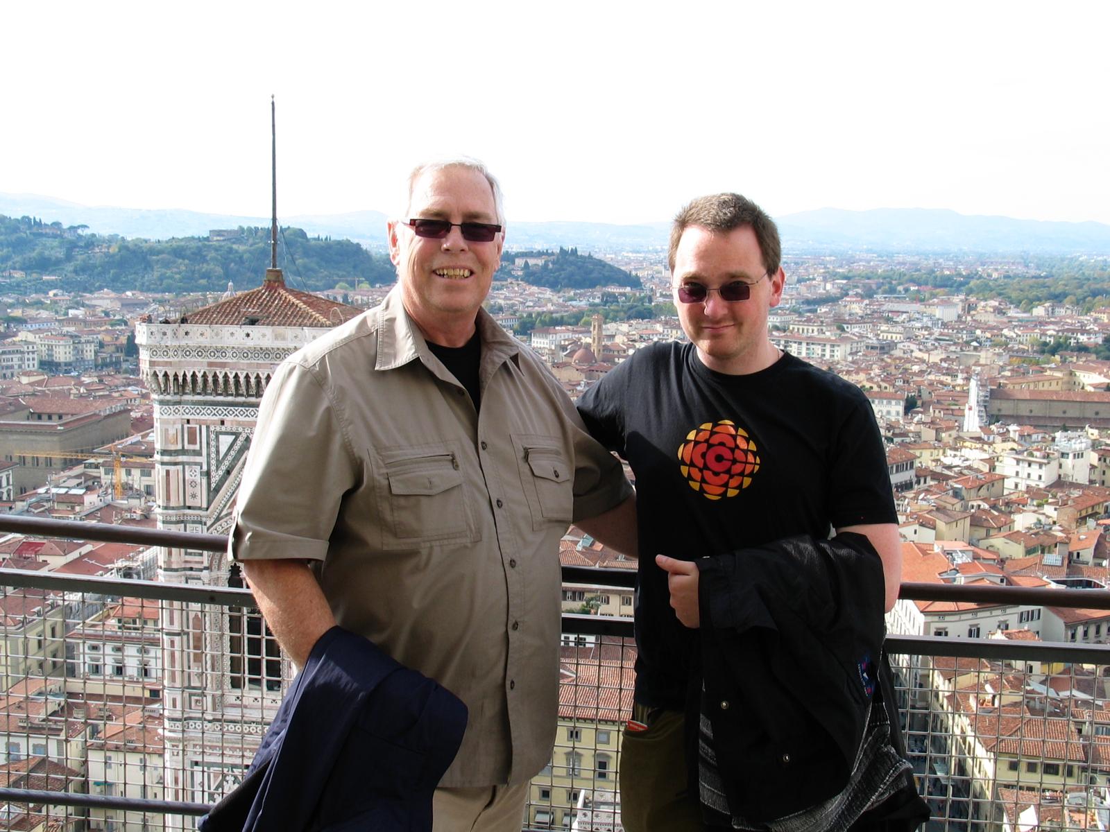 My dad and I on top of the Duomo