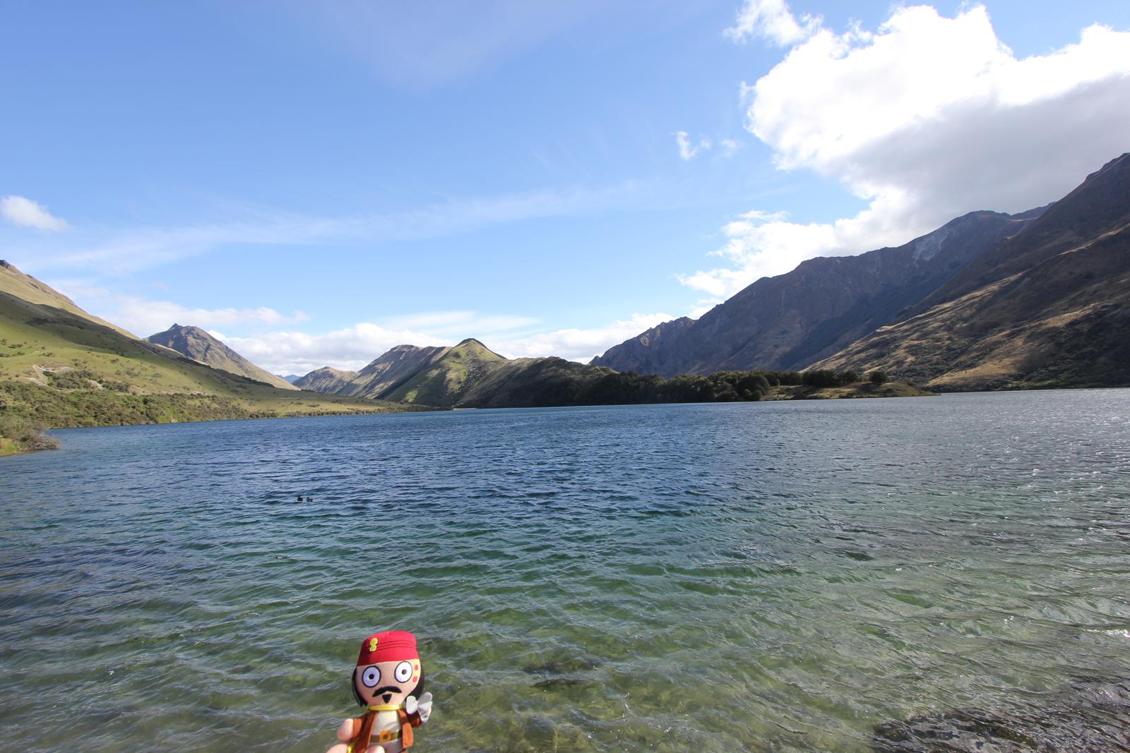 @travellingjack, checking out a pretty lake