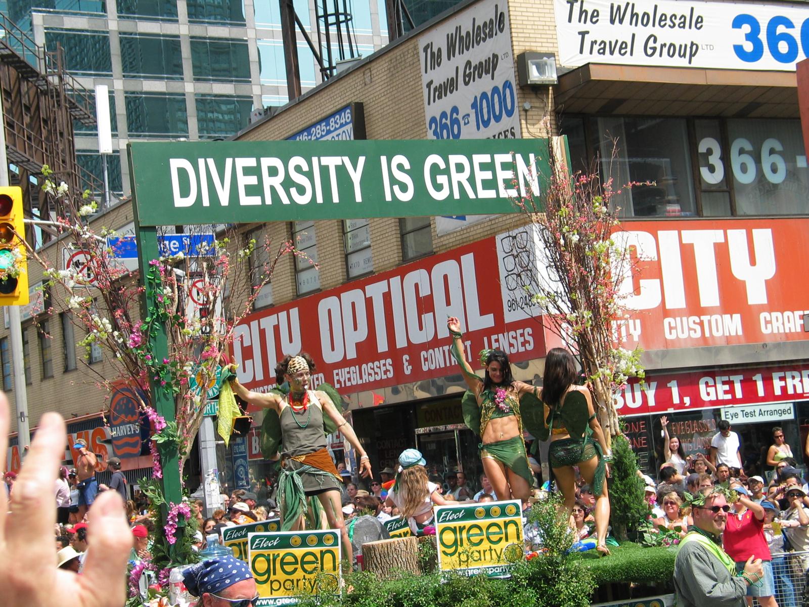 The Green Party's Float