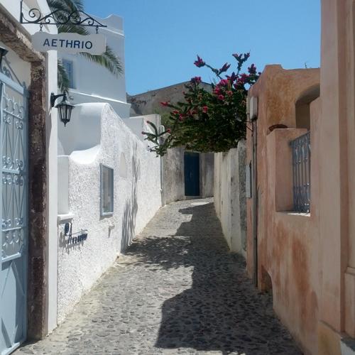 One of the many narrow streets