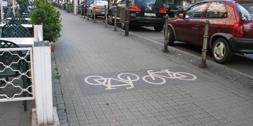 Bike Lanes on the Sidewalks