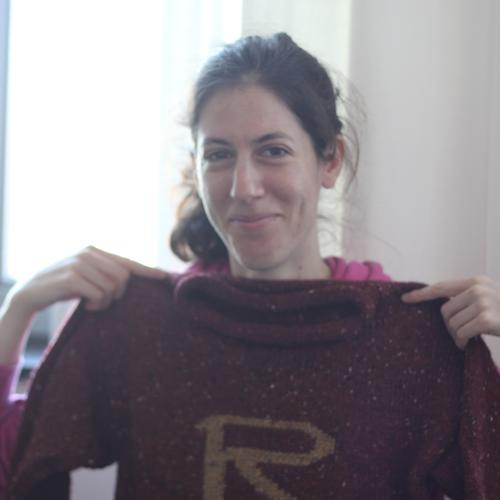 Christina in Her New Ron Weasley Sweater