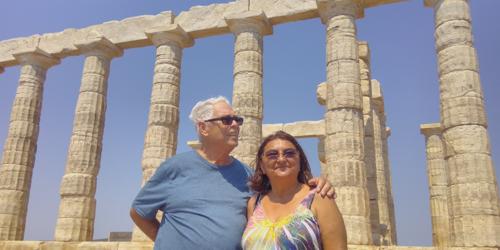 Mom & Dad at the Temple of Poseiodon