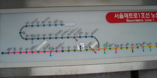 Illuminated subway map!