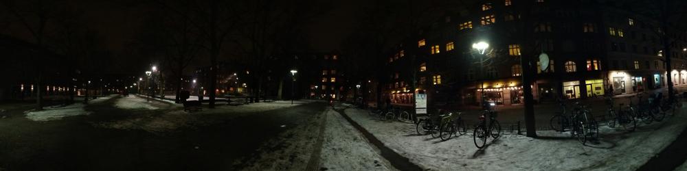 A Public Square at Night