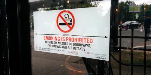 Smoking prohibited