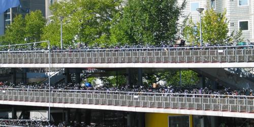 The world's biggest bike parkade