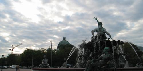 A pretty fountain near Alexanderplatz