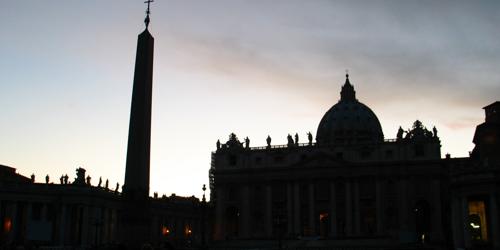 The Vatican at twilight