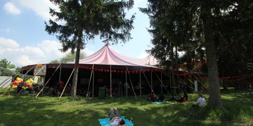 DjangoCon tent (outside)