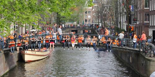 Just hanging out on Queen's Day