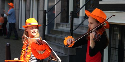 Busking on Queen's Day