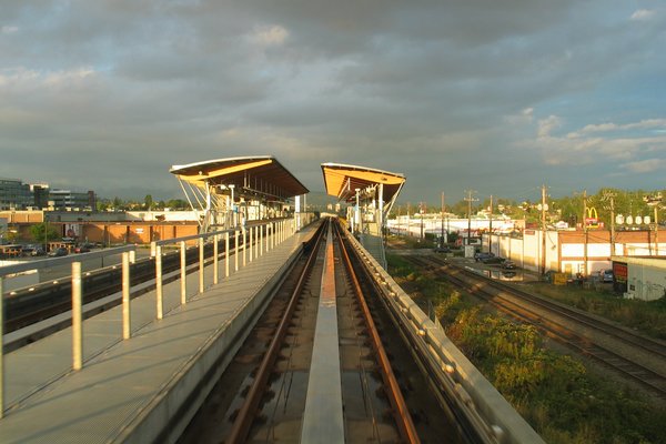 a skytrain station