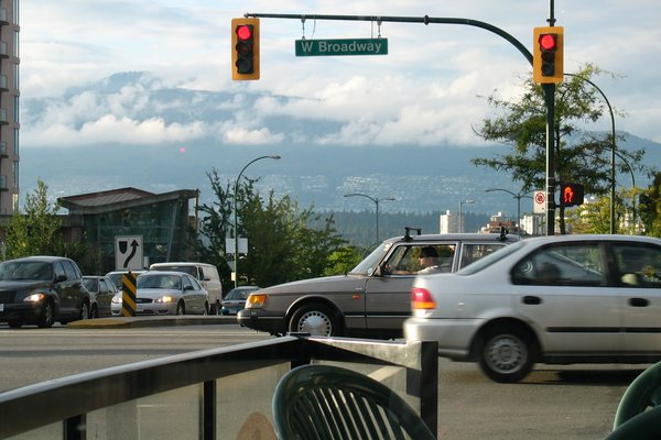 the rockies from broadway & burrard