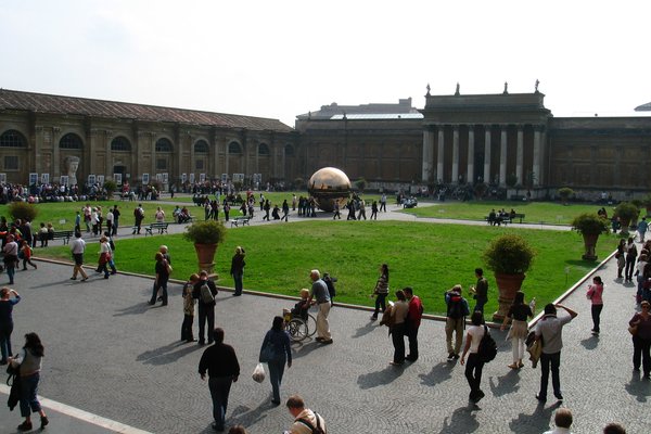 The Vatican courtyard