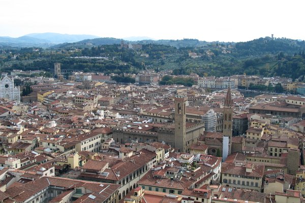 The view from the top of the Duomo