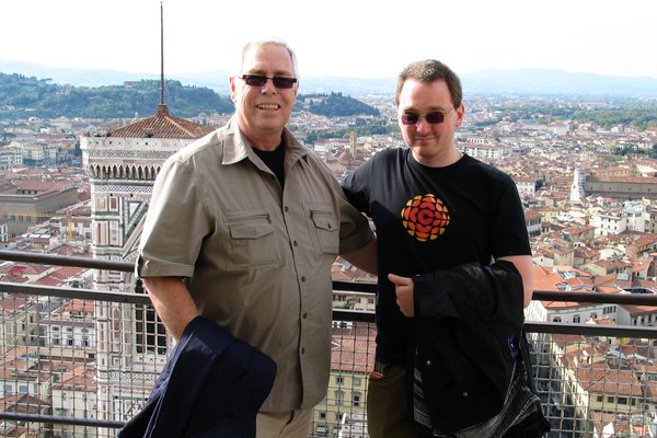 My dad and I on top of the Duomo