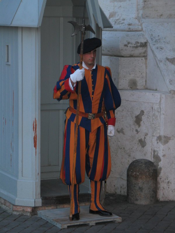 A Vatican guard