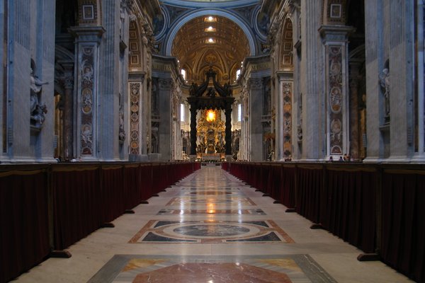 Inside Basilica San Pedro
