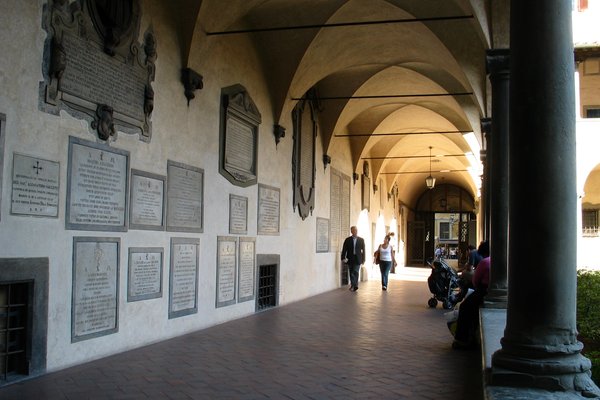 Corridor in a courtyard