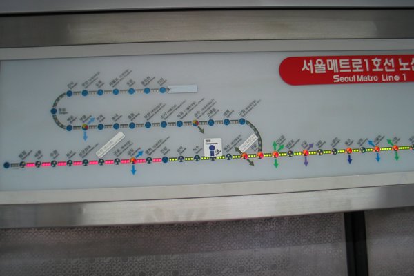 Illuminated subway map!