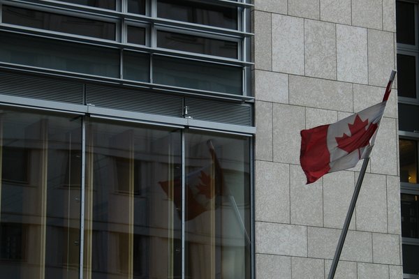 The Canadian Embassy's Flag
