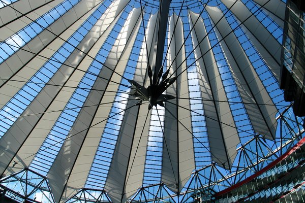 The roof of the Sony Centre