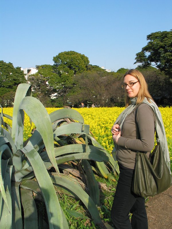 Susan in the Hama Rikyu Teien Garden