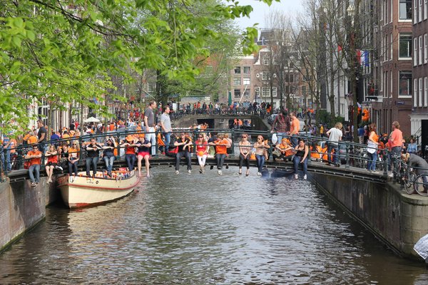 Just hanging out on Queen's Day