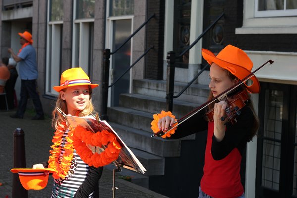Busking on Queen's Day