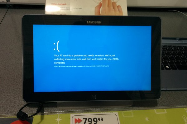 Microsoft just can't escape that Blue Screen of Death