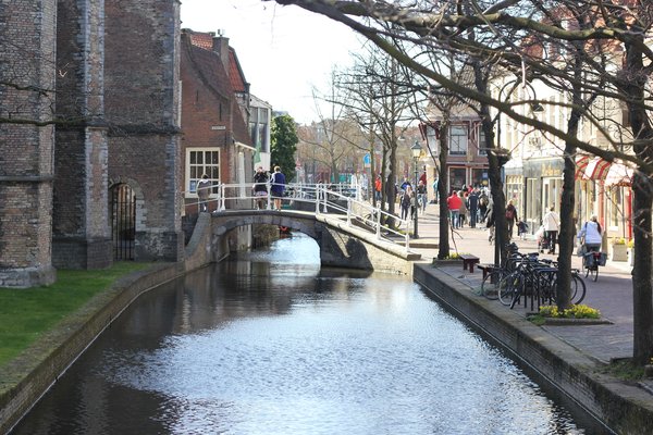 A canal/moat in Delft