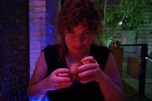 Stephanie and her Rum Old Fashioned