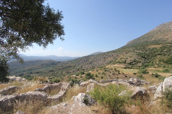 The view from what's left of Mycenae