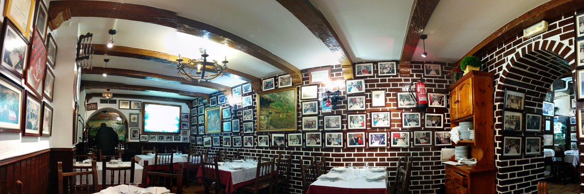 Inside the little restaurant