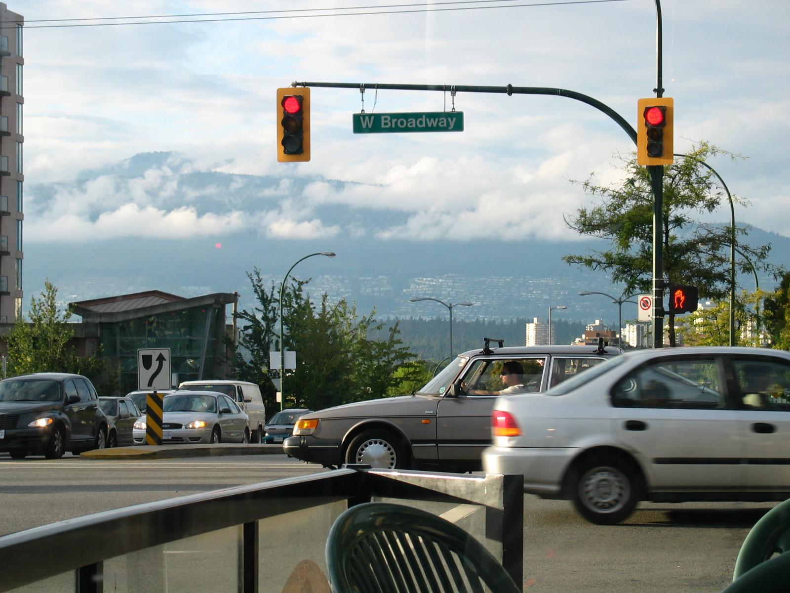 the rockies from broadway & burrard