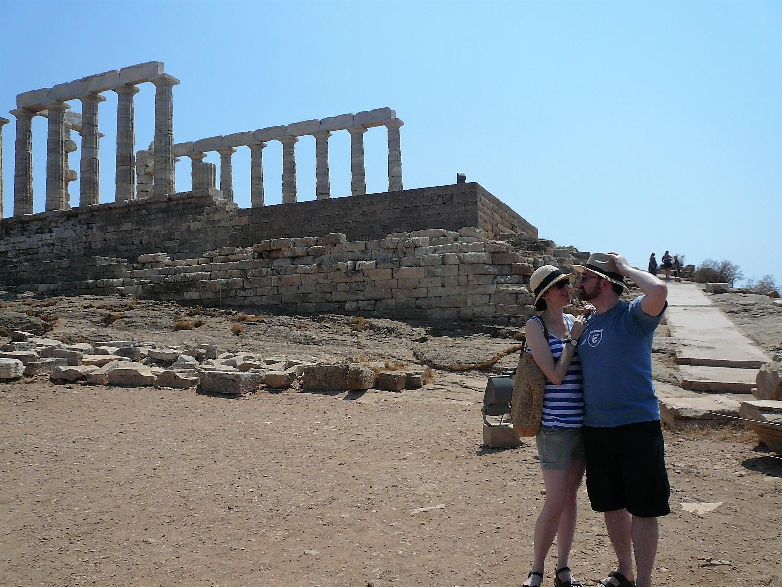 Christina & Me at the Temple of Poseidon