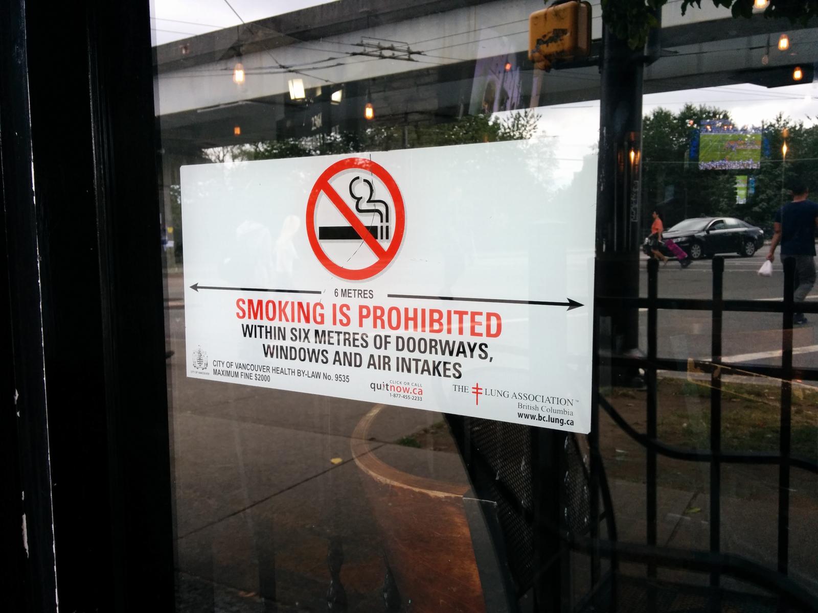 Smoking prohibited