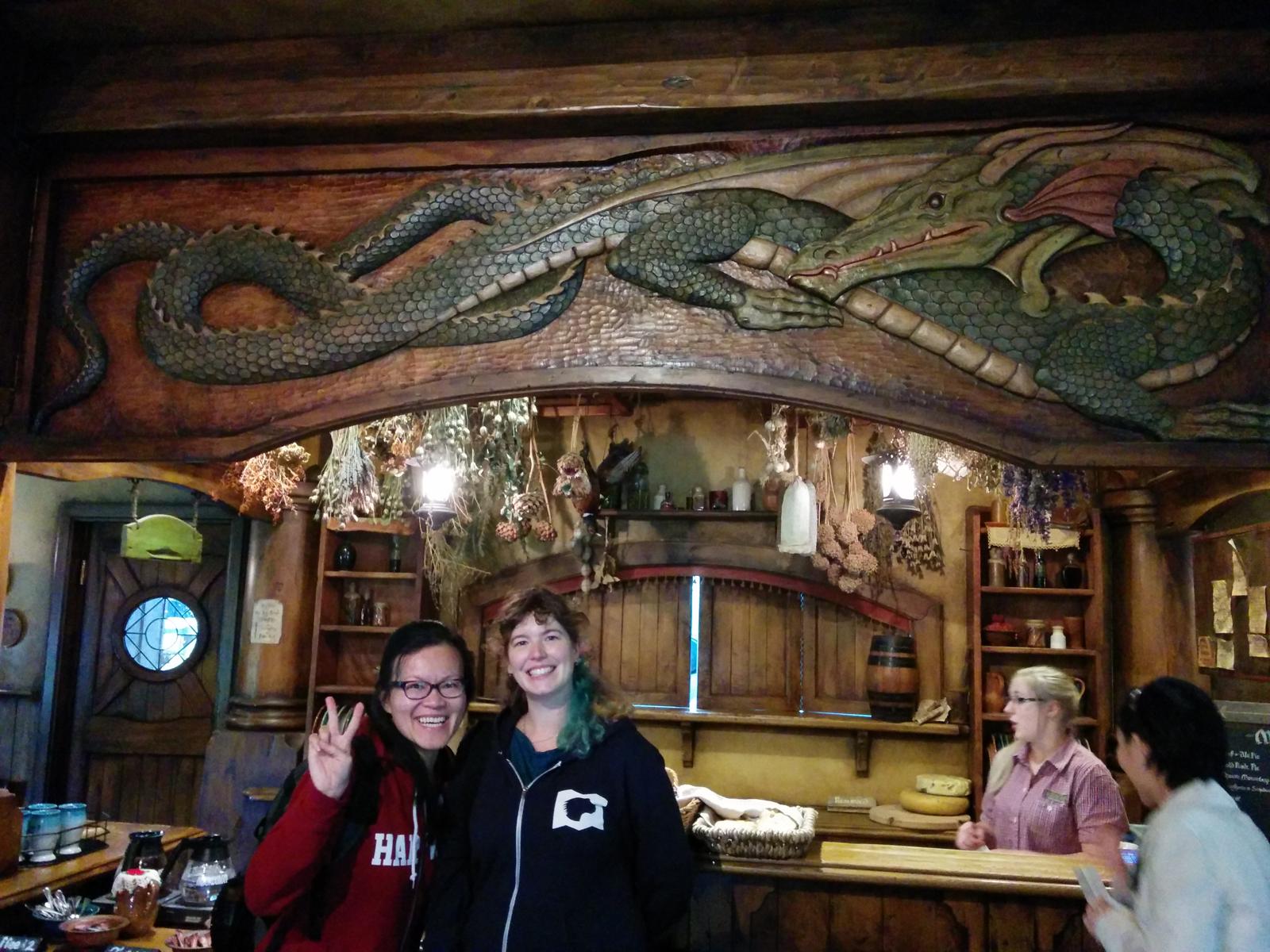 Sue & Steph at the Green Dragon