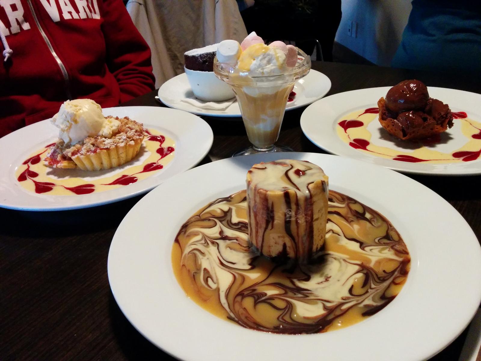 Five desserts: Before